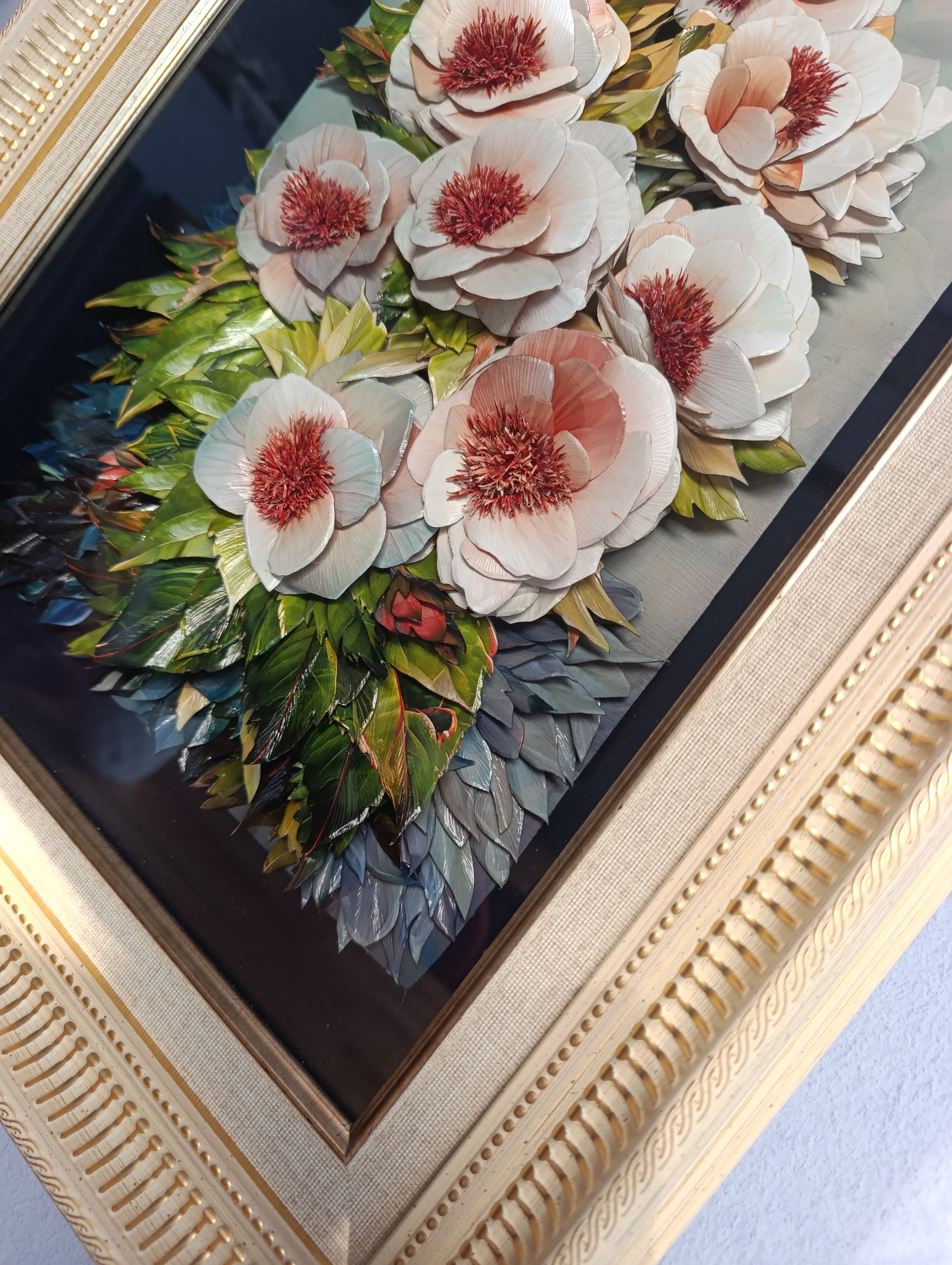 Manolya Çiçeği 3D Tablo